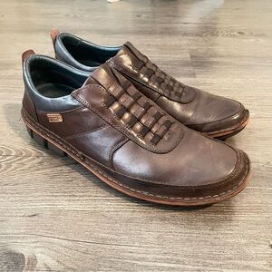 Pikolino Tudela Men's Brown Leather Slip-On Shoes Sz 43/ US 9-9.5
